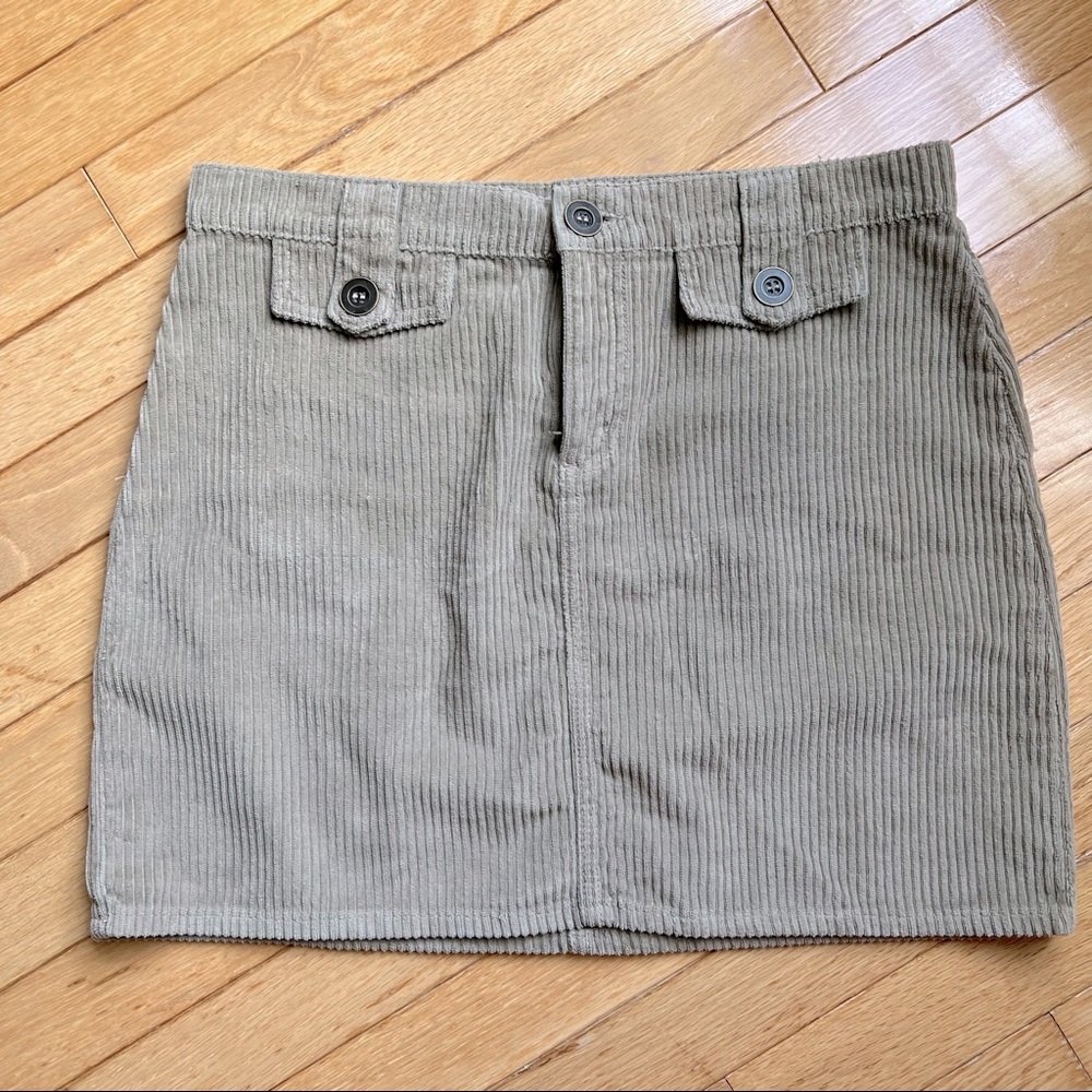 NWOT Mavi Beige Cord Mini Skirt